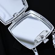 Chanel Bling Compact Crossbody Silver Necklace - 4