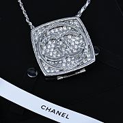 Chanel Bling Compact Crossbody Silver Necklace - 2