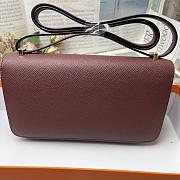 Hermes Constance Elan Burgundy Epsom Gold 24cm - 2