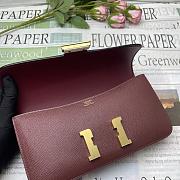 Hermes Constance Elan Burgundy Epsom Gold 24cm - 3