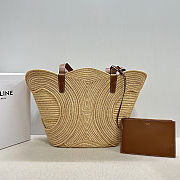Celine Panier Medium Raffia 47x30.5x15cm - 1