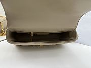 Dior Medium Soft Caro Bag Beige Gold 25x16x9cm - 5