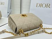 Dior Medium Soft Caro Bag Beige Gold 25x16x9cm - 4