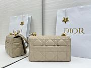 Dior Medium Soft Caro Bag Beige Gold 25x16x9cm - 3