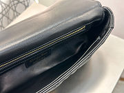 Dior Medium Soft Caro Bag Black Gold 25x16x9cm - 2