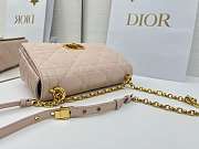 Dior Medium Soft Caro Bag Pink Gold 25x16x9cm - 4