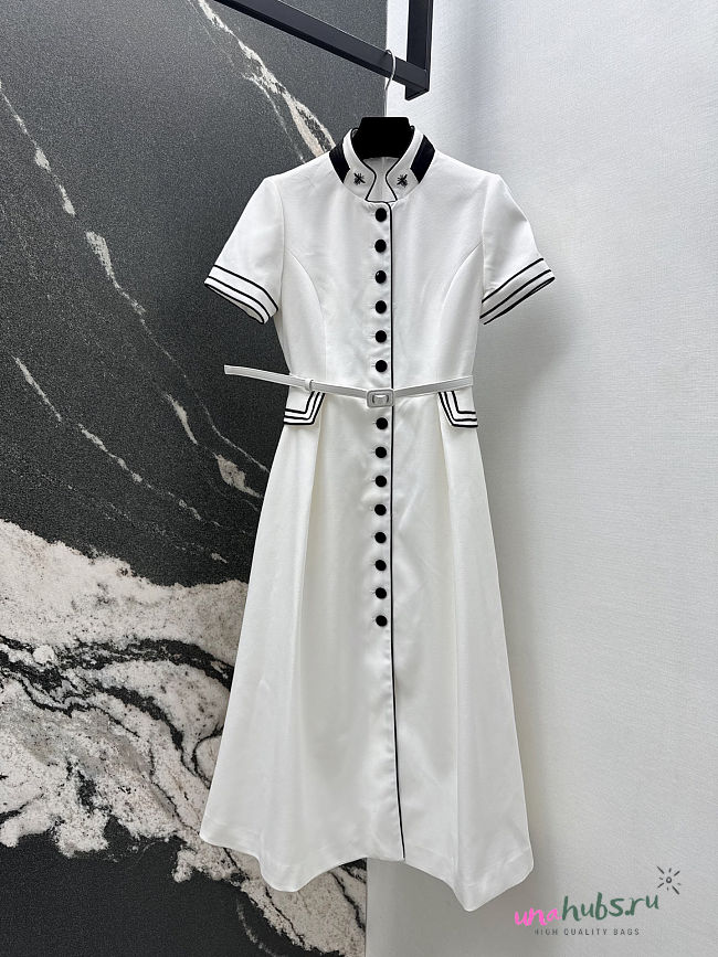 Dior Mid-Length Belted Shirtdress - 1