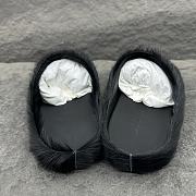 Marni Fussbet Sabot black calf-hair slippers - 4