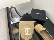 Chanel Moccasins Beige Black - 4