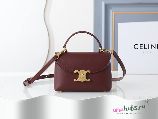 Celine Teen Nino Burgundy 20x13x8CM - Unahubs - 1