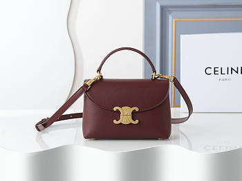 Celine Teen Nino Burgundy 20x13x8CM - Unahubs