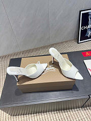 Christian Louboutin Miss Z Mule 100 mm Patent White - 2