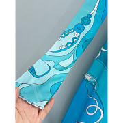 Pucci Printed Long Sleeve Maxi Dress In Blue - 3