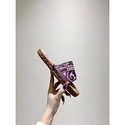 Dolce & Gabbana Slides With Thread Embroidery Purple - 3