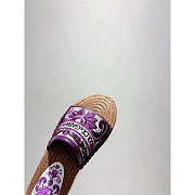 Dolce & Gabbana Slides With Thread Embroidery Purple - 2