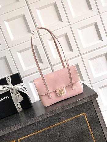 Chanel Small Flap Bag pink Calfskin Gold 22x15x7cm - Unahubs