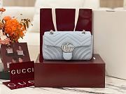 Gucci Marmont Light Blue 22x12.5x6cm - Unahubs - 1