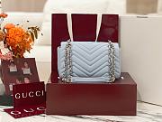 Gucci Marmont Light Blue 22x12.5x6cm - Unahubs - 3