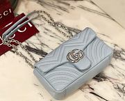 Gucci Marmont Light Blue 26x15x7cm - Unahubs - 2