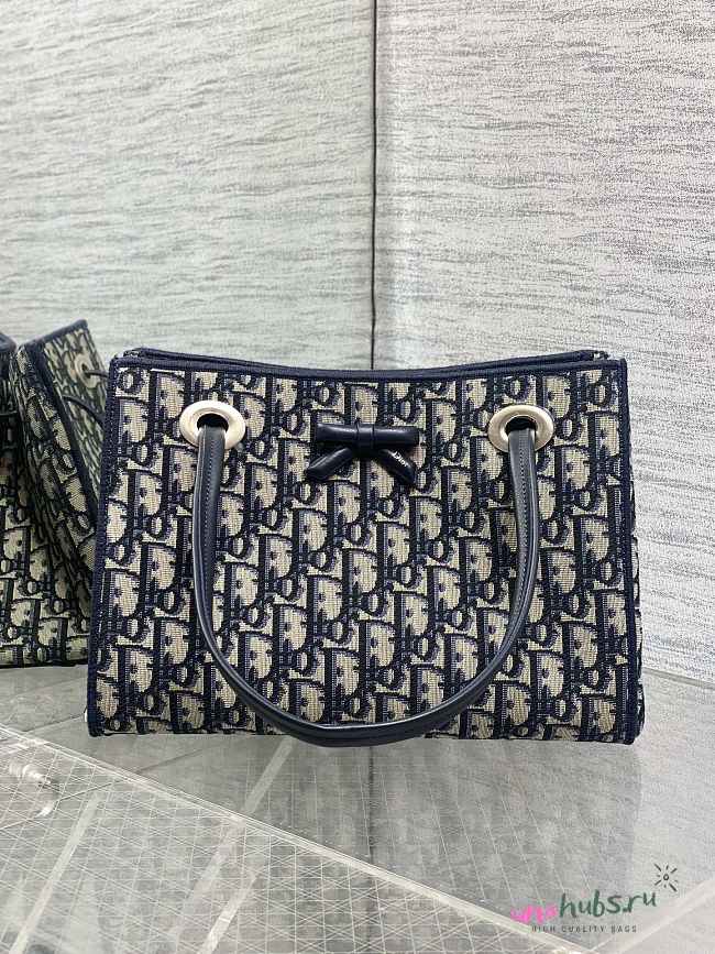 Dior Shopping Bag Blue 27x19x13.5cm - Unahubs - 1