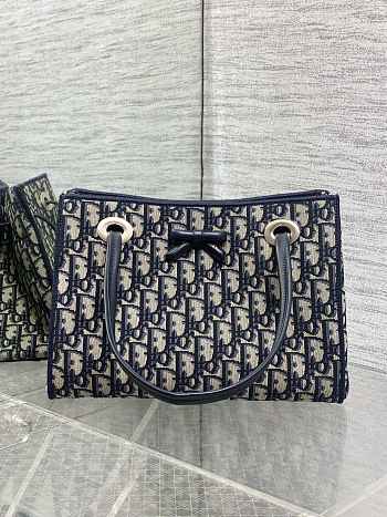 Dior Shopping Bag Blue 27x19x13.5cm - Unahubs