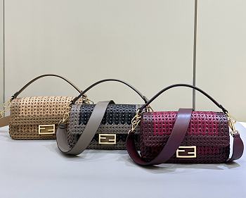 Fendi Baguette Raffia 3 colors - Unahubs