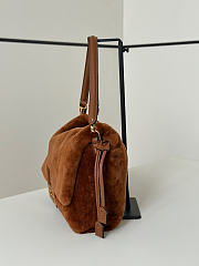 Fendi Mamma Baguette brown shearling 27x18x8.5cm - Unahubs - 4