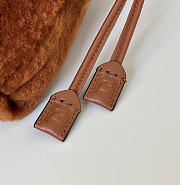 Fendi Mamma Baguette brown shearling 27x18x8.5cm - Unahubs - 3