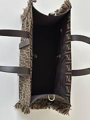 Fendi Summer Tote Brown fabric bag 37x29x16cm - Unahubs - 3