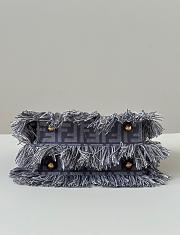 Fendi Peekaboo ISeeU Petite Blue denim 20x11x15cm - Unahubs - 2