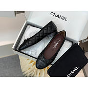 Chanel Quilted Ballet Flats In Black - Unahubs - 3