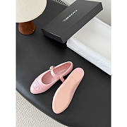 Chanel Mary Jane Flats In Light Pink - 3