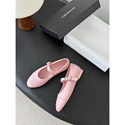 Chanel Mary Jane Flats In Light Pink - 2