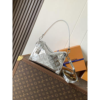 Louis Vuitton Side Trunk MM Handbag Silver 23x16x8.5cm - Unahubs