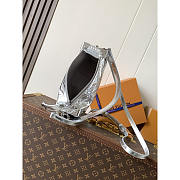 Louis Vuitton Side Trunk MM Handbag Silver 23x16x8.5cm - Unahubs - 4