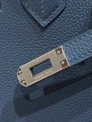 Hermes Birkin 25 Blue Silver Togo 25cm - Unahubs - 4