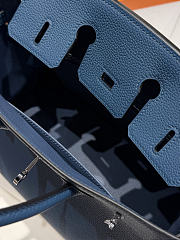 Hermes Birkin 25 Blue Silver Togo 25cm - Unahubs - 3