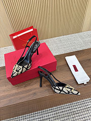 Valentino Garavani Vlogo Signature black Slingback Pumps - 3