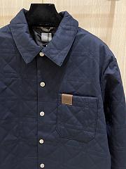 Dior Cannage Overshirt Leather Patch Navy Blue - Unahubs - 2