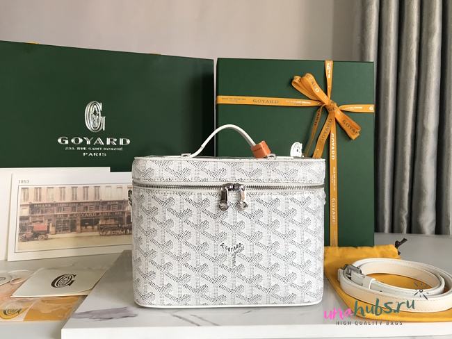 Goyard Vanity Case White 20x14x16cm - Unahubs - 1
