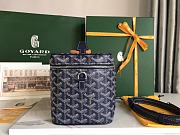 Goyard Vanity Case navy blue 20x14x16cm - Unahubs - 4