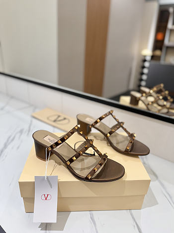 Valentino Garavni Brown Heel 6cm - Unahubs