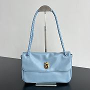 Bottega Veneta Madison Bag Blue 27x16x6cm - Unahubs - 1