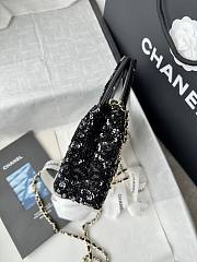 Chanel Kelly Sequins & Gold Black 19x13x7cm - Unahubs - 5