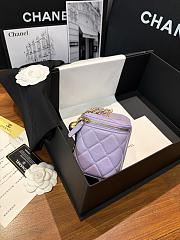 Chanel Vantiy Case Purple Leather Bag 17x9.5x8cm - 5