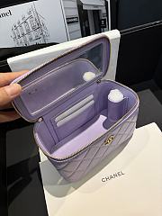 Chanel Vantiy Case Purple Leather Bag 17x9.5x8cm - 2