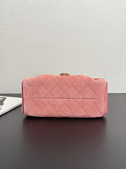 Chanel Mini 25 Handbag Pink Suede 22x21x10cm - 2