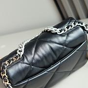 Chanel 19 Flap Bag Black silver Lambskin 26cm - 5