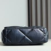Chanel 19 Flap Bag Black silver Lambskin 26cm - 3