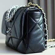 Chanel 19 Flap Bag Black silver Lambskin 26cm - 2